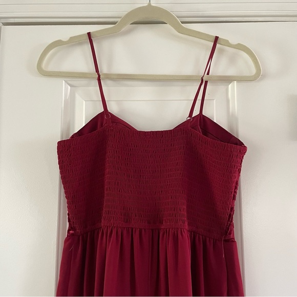 Xhilaration Jumpsuit with Velour and Chiffon - Picture 3 of 4